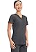 Cherokee Women's V-Neck Top, Pewter, Large