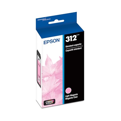 Image of Epson 312 Claria Photo HD Ink Standard Capacity Light Magenta Cartridge (T312620-S) Works with Expression XP-8500, 8600, 8700, 15000