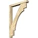 Ekena Millwork BKT0402X26X38MRC05RDF Merced Block Rough Sawn Bracket w/Offset Brace, Douglas Fir