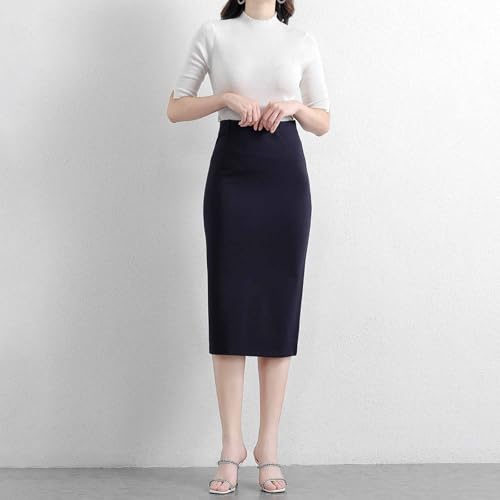 HGps8w Bodycon Pencil Skirt for Women - Basic Stretchy High Waisted Below Length Midi Skirts for Busines Casual Office3