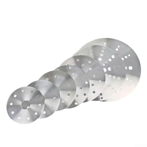 Anillo convertidor de acero inoxidable para estufas de inducción para apoyar el uso de ollas y sartenes estándar con conducción eficaz del calor (16,5 cm)