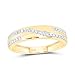 Jewels By Lux 10K Yellow Gold 1/2 Cttw Natural Diamond Nk Fashion Round Bridal Anniversary Wedding Engagement Band Ring Trio Set, Womens: 5/Mens: 8.5