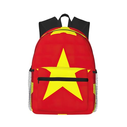 Sac à dos drapeau vietnamien WURTON tendance urbaine pour voyage et travail