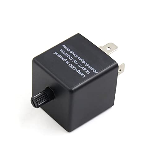 Relé LED JCAKES DC 12.8V 3 terminales regulable para luces intermitentes de coche 3
