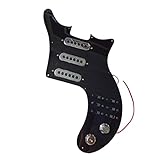 El juego de pastillas para guitarra eléctrica cuenta con un golpeador duradero y pastillas sólidas que ayudan a mejorar el rendimiento general.