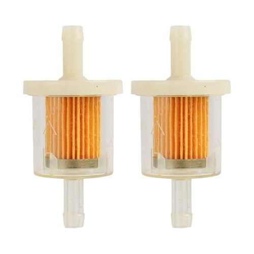 2 Piezas Filtros de Gasolina Universales de 8 mm - Filtro de Combustible Transparente para Motos, Quads,Barcos, Generadores, Cortacéspedes, y Ciclomotores - Diseño Duradero e Instalación Sencilla
