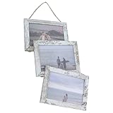Colocación sencilla de fotos: el collage familiar de marcos de fotos presenta tableros traseros alineados con marcos, lo que facilita la inserción y el intercambio de fotos para la colección de marcos de pared de collage, decoración de pared de collage de marcos de fotos, marcos de fotos colgantes decorativos