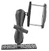 RAM MOUNTS (RAM-111-247U-3 3" Max Width Clamp Mount with 1.5" Diameter Ball Double Socket Arm and 6.25" X 2" Rectangle Base