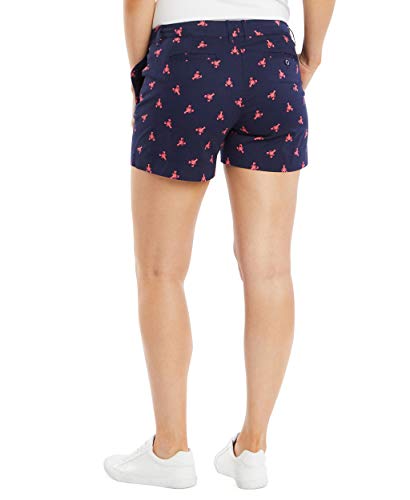 Nautica Women's Comfort Tailored Stretch Cotton Solid And Novelty Short, Lobster Print, 16 #TOP1