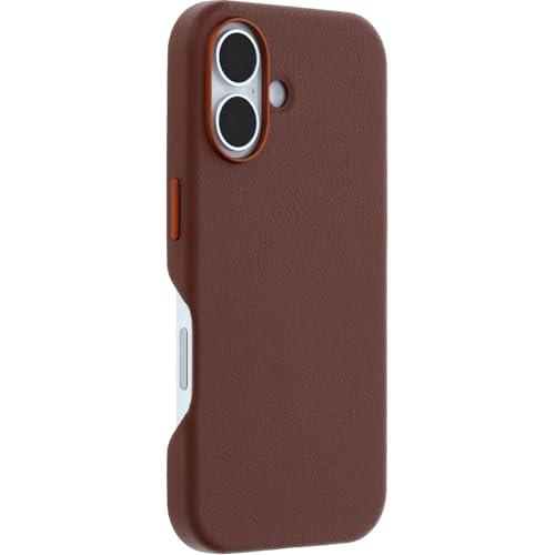 Image of OtterBox iPhone 16 Symmetry Series Cactus Leather for MagSafe - Rich Adobe Brown