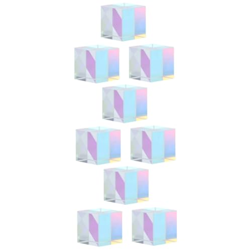 PLAFOPE 3sets Glass RGB Dispersion Prism for Physics Education Refraction Experiment Kit for Boys and Girls 3pcs*3