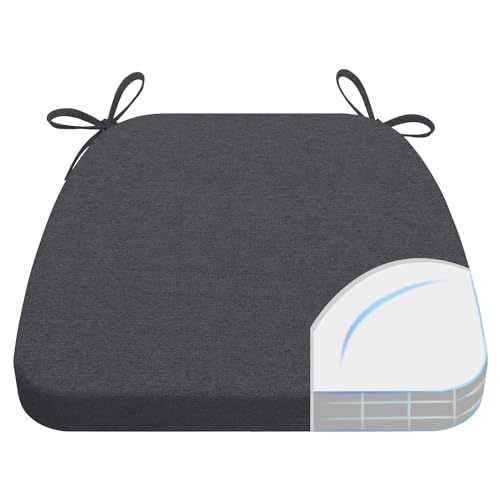 Image of AAAAAcessories Chair Cushions for Dining Chairs, 17 x 16 x 2 in, Set of 1