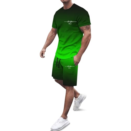 Survêtement homme anti-transpiration ensemble short t-shirt baggy respirant