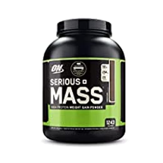 Optimum Nutrition (ON) Serious Mass Weight Gainer Powder - 6 lbs, 2.72 kg (Chocolate)