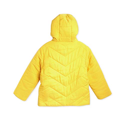 Image of THE ORIGNAL CHERRY CRUMBLE CALIFORNIA Unisex Cherry Crumble Boy'S Colorblock Quilted Hooded Reversible Jacket Regular (Ctws-Jckt-5638Yl Yellow 8-9 Years)