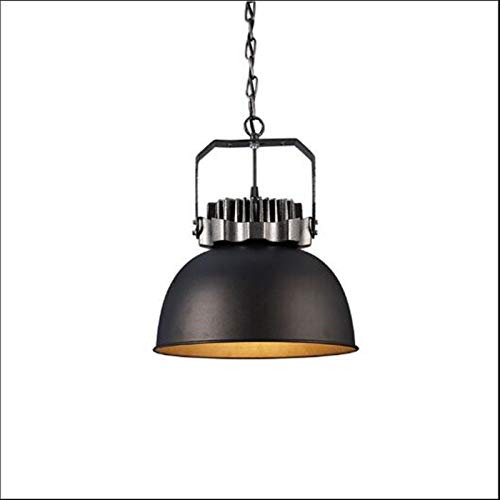 Loft Americano Hierro forjado Cúpula de metal Industrial Retro Lámpara de techo Internet Cafe Internet Cafe Bar Candelabro Cafetería Tienda de ropa Accesorios Iluminación Olla Tapa Droplight Luz