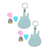 UPKOCH 1 セット ギターピックバッグ ギターキーホルダー バンジョーピック 場合 保有者 ケース 付き フォーク ポータブルポーチ Pu