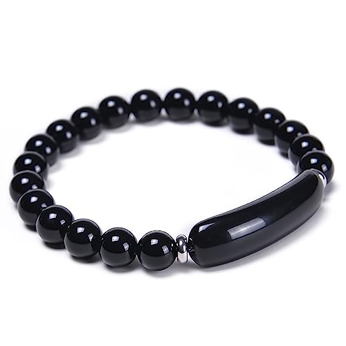 Bracelet en pierre naturelle et zircone pour femme - Élégance quotidienne 16.8 cm