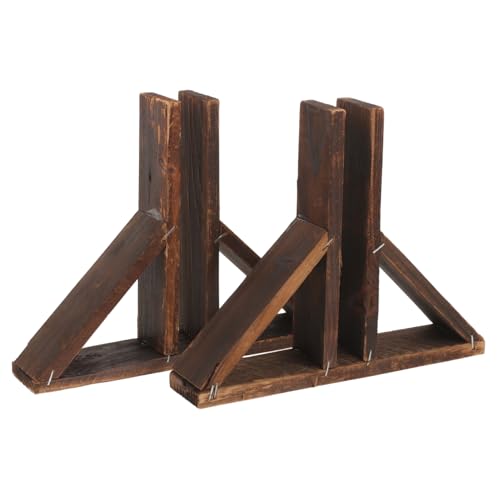 Kisangel 2stücke Zaunfußhalterung Aus Holz Für Gartenzaun Kleiner Zaunfuß Als Sichtschutzzaun Zaunfundament Holzzaunständer Zaunzubehör Für Draußen