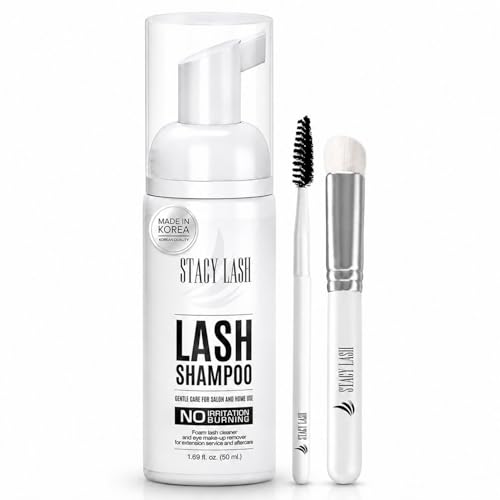 STACY LASH Eyelash Extension Shampoo + Brush...