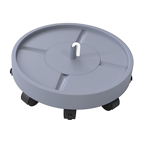 TINEASUR 植木鉢ブラケット 家の植木鉢 可動植木鉢トレイ 丸皿 ホイール植木鉢トレイ 多肉植物プランター 植木鉢の水受け 可動プランタースタンド 植木鉢ベース 園芸用品 綿ロープ Grey