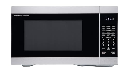 SHARP Countertop Microwave Oven with Removable 12.4'...
