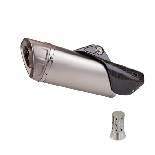 Moto silencieux d'échappement en acier brossé pour R1 Z1000 FZ6N R6