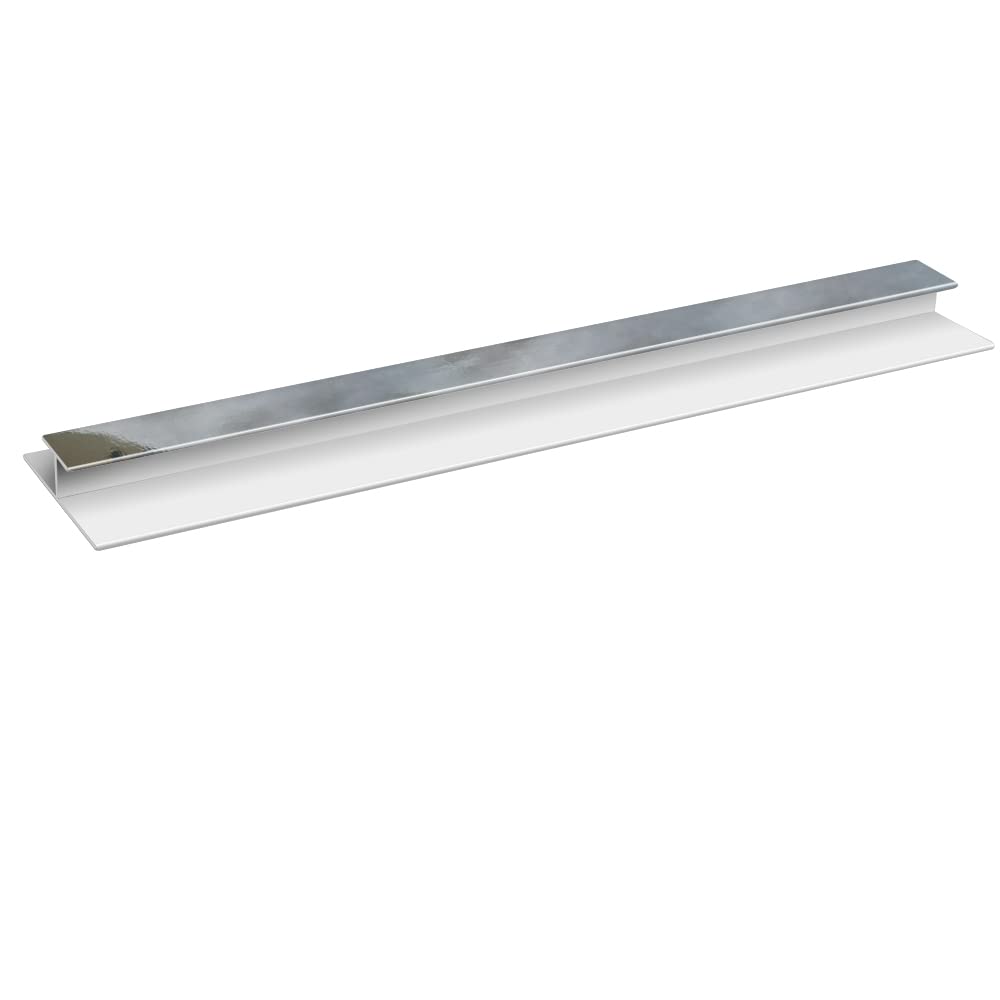 NRG Aluminium Joining Bar H Trim 10mm for Bathroom Wall Panels Shower Wet Room Silver 4 PCS โ image 1