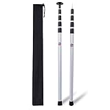 REDCAMP Aluminum Tarp Poles Heavy Duty and Adjustable, Set of 2, 35''-90''/75''-86' Telescoping...