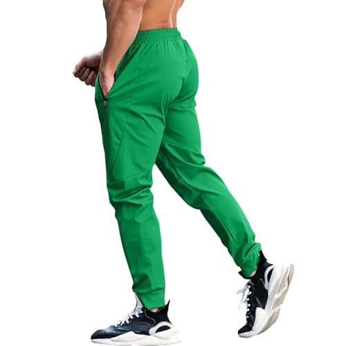 FQZWONG Mens Sweatpants Casual Elastic Waist Drawstring Jogger Pant Baggy Speed Drying Track Trousers Workout Outdoor Jogger2