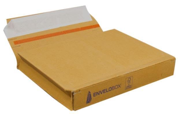 Boîte-Enveloppe A5, enveloppe, marron 220x155x30mm - 100 pièces