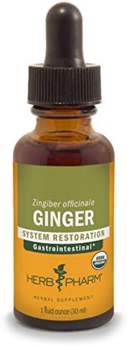 Herb Pharm Certified Organic Ginger Liquid Extract for Digestive Support - 1 Ounce