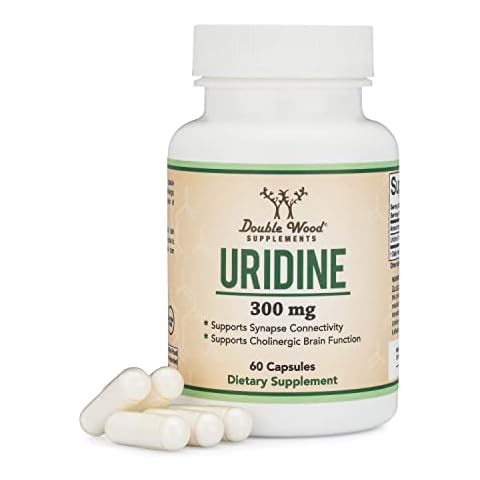 Double Woods Uridine Monophosphate Supplement | 60 Uridine Capsules - 300mg per Serving | Nootropics Supplement for Focus & Concentration | Manufactured & Purity Tested in The USA Cover