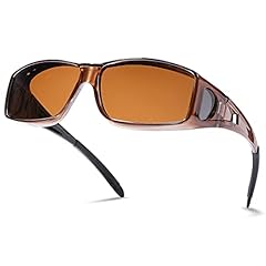 A3* Brown Frame/Brown Lens Wrap Around Sunglasses