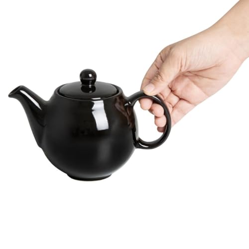 Théière café noir Olympia 450ml petite verseuse céramique noire pack de 2 - 4