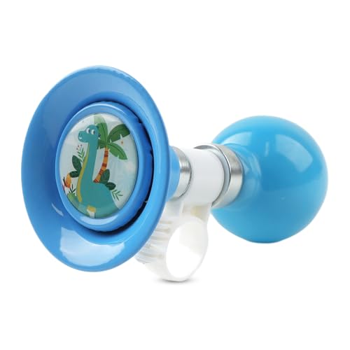 Ballhupe Fahrradhupe Kinder, Laut Robust Langlebig für Bobby Car und Kinderfahrrad mit Musteraufklebern Universal Hupe Fahrrad Hupe Hupe Fahrrad Bobby Car Hupe Fahrradklingel Blau