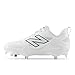 New Balance Women's Fresh Foam X Velo V4 Metal Softball Shoe, White/Black, 6.5