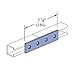 Unistrut P1067-GR Channel Flat Plate Fitting, 4 Holes, 7-1/4 in L x 1-5/8 in W x 1/4 in THK, HRPO Steel