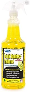 ComStar Leak Bubbles Yellow HVAC & Gas Detector, Fastest-Acting Leak Detector in Today's Market - Safe, Non-Corrosive, Long-Lasting Bubbles, Detects Micro Leaks, Made in USA, 1 Quart Spray (90-204)
