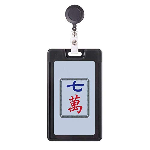 Porte-badge rétractable Mahjong Million 7 enrouleur badge entreprise