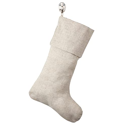SARO LIFESTYLE 7'x15' Linen Christmas Stocking...