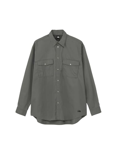 [�U�E�m�[�X�E�t�F�C�X] �����V���c L/S Rock Steady Chino shirt �A�X�t�@���g�O���[ L