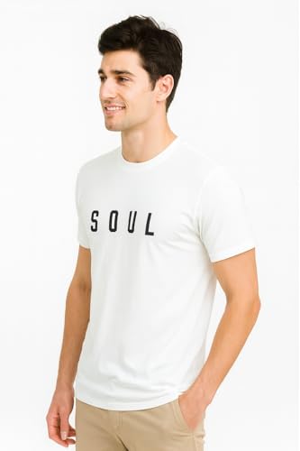 Image of EcoLove Men T-Shirt Printed Cotton T Shirts Round Neck Half Sleeve Tees for Men