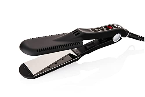 Ritter Hair & Beauty Care Professional 1"3/4 Nano-Titanium Ionic Hair Straightener, Up To 450F, Powerful 85Watt, Digital Display, Ideal For Hairdressers, Thick And Curly Hair, Wet & Dry #TOP4