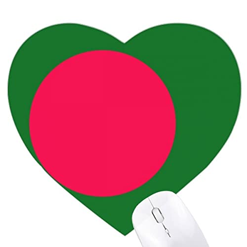 Bangladesh drapeau tapis de souris coeur asie pays pour pc portable