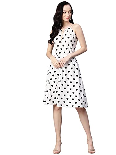 Image of arriva fab Women's Knitted Polyster Printed Dress