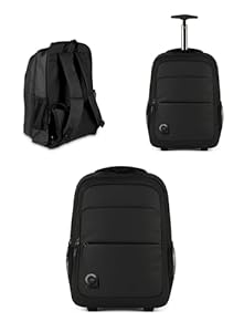 G!mid - Trolley-Rucksack - Business Laptop- & Tablet-Trolley - Reiserucksack & Handgepäck - wasserabweisend & robust - viele Fächer mit Hauptfach für Kleidung - für Arbeit, Schule, Reisen & Uni