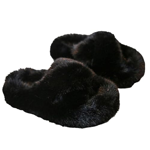 子供用スリッパ 秋冬 軽量 静音 可愛い 厚底 子供靴 お洒落 女の子 厚手 ボア ルームシューズ おしゃれ 裏起毛 スリッパ もこもこ 防寒 滑り止め ベビーシューズ 柔らかい 室内履き 部屋履き 日常着 室外兼用 (17.0 cm,黒)