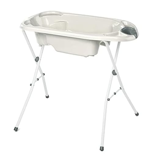 Jane - Bañera para bebé con patas plegables Squid Blanco antideslizante - para 2 etapas desde el nacimiento hasta 1 año