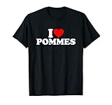 Photo Gallery maglietta con scritta "i love pommes pommes con scritta in lingua inglese "i love pommes maglietta Photo Gallery maglietta con scritta "i love pommes pommes con scritta in lingua inglese "i love pommes maglietta
